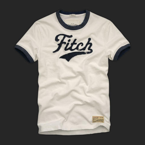 Abercrombie Fitch Hombres De Cuello Redondo Corto Remera AF5128 Abercrombie Fitch Hombres De Cuello Redondo Corto Remera AF5128